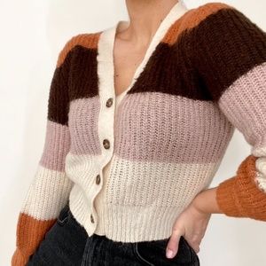 Cozy Striped Cardigan